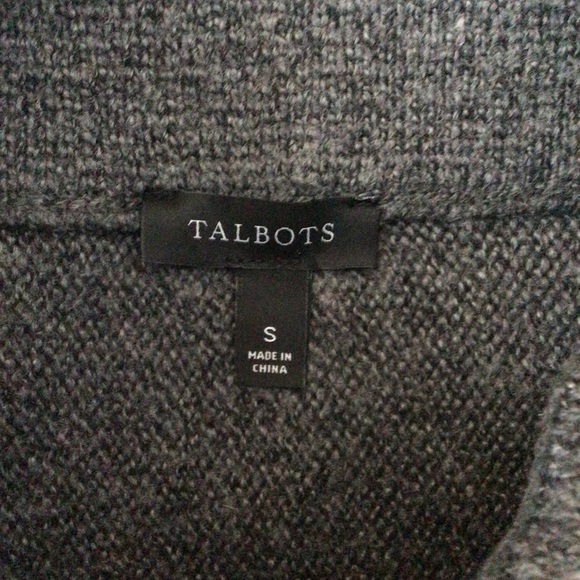 Talbots Gray Sleeveless Turtleneck Sweater Dress - Size Small - Picture 6 of 7